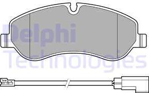 Delphi LP2661 - Гальмівні колодки, дискові гальма avtolavka.club