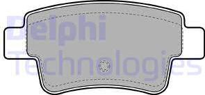 Delphi LP2055 - Гальмівні колодки, дискові гальма avtolavka.club