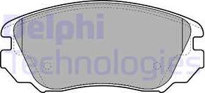 Delphi LP2080 - Гальмівні колодки, дискові гальма avtolavka.club
