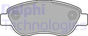 Delphi LP2075 - Гальмівні колодки, дискові гальма avtolavka.club