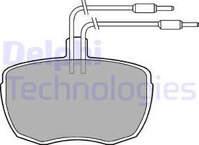 Delphi LP213 - Гальмівні колодки, дискові гальма avtolavka.club