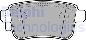Delphi LP2126 - Гальмівні колодки, дискові гальма avtolavka.club