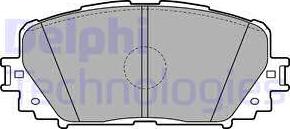Delphi LP2123 - Гальмівні колодки, дискові гальма avtolavka.club