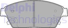 Delphi LP2170 - Гальмівні колодки, дискові гальма avtolavka.club