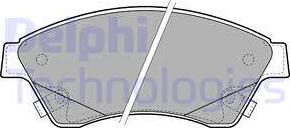 Delphi LP2171 - Гальмівні колодки, дискові гальма avtolavka.club