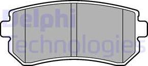 Delphi LP2303 - Гальмівні колодки, дискові гальма avtolavka.club