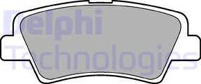 Delphi LP2295 - Гальмівні колодки, дискові гальма avtolavka.club