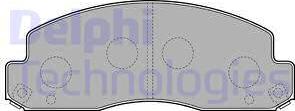 Delphi LP2243 - Гальмівні колодки, дискові гальма avtolavka.club