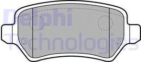 Delphi LP2209 - Гальмівні колодки, дискові гальма avtolavka.club