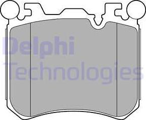 Delphi LP2287 - Гальмівні колодки, дискові гальма avtolavka.club