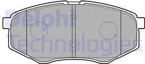 Delphi LP2227 - Гальмівні колодки, дискові гальма avtolavka.club