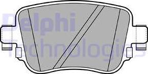 Delphi LP2709 - Гальмівні колодки, дискові гальма avtolavka.club