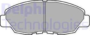 Delphi LP734 - Гальмівні колодки, дискові гальма avtolavka.club