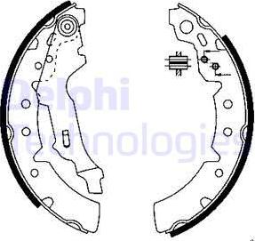 Delphi LS1903 - Комплект гальм, барабанний механізм avtolavka.club