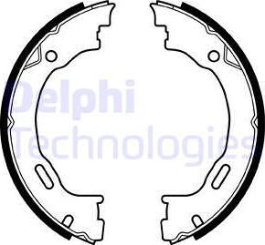 Delphi LS1922 - Комплект гальм, ручник, парковка avtolavka.club