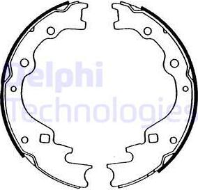 Delphi LS1476 - Комплект гальм, барабанний механізм avtolavka.club