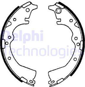 Delphi LS1639 - Комплект гальм, барабанний механізм avtolavka.club