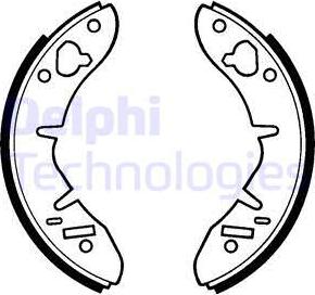 Delphi LS1015 - Комплект гальм, барабанний механізм avtolavka.club