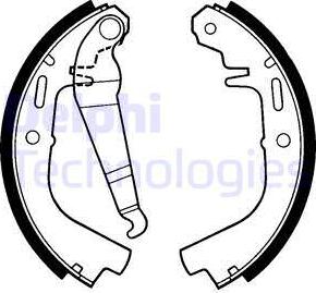Delphi LS1231 - Комплект гальм, барабанний механізм avtolavka.club