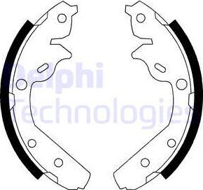 Delphi LS1793 - Комплект гальм, барабанний механізм avtolavka.club