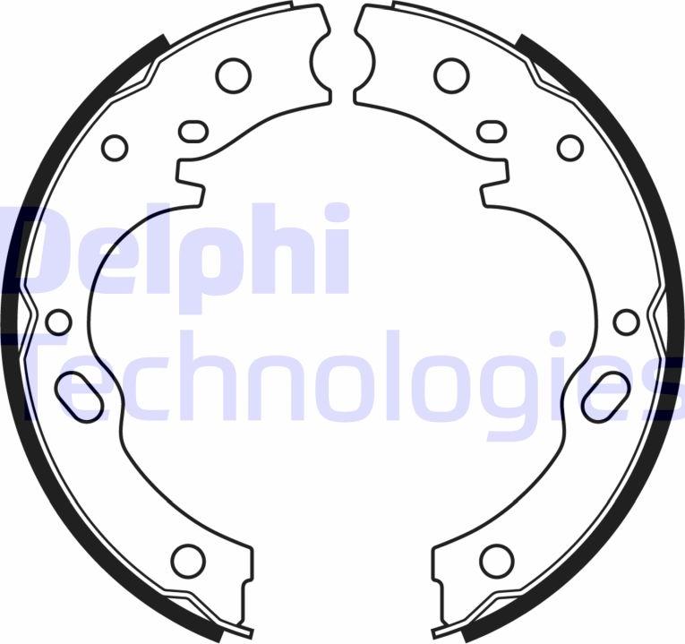 Delphi LS2171 - Комплект гальм, ручник, парковка avtolavka.club