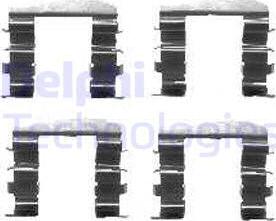 Delphi LX0461 - Комплектуючі, колодки дискового гальма avtolavka.club