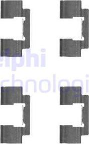 Delphi LX0481 - Комплектуючі, колодки дискового гальма avtolavka.club