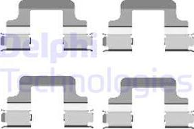 Delphi LX0437 - Комплектуючі, колодки дискового гальма avtolavka.club