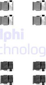 Delphi LX0540 - Комплектуючі, колодки дискового гальма avtolavka.club