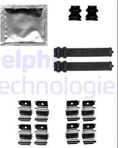 Delphi LX0559 - Комплектуючі, колодки дискового гальма avtolavka.club