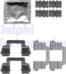 Delphi LX0509 - Комплектуючі, колодки дискового гальма avtolavka.club