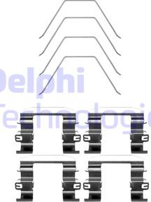Delphi LX0669 - Комплектуючі, колодки дискового гальма avtolavka.club