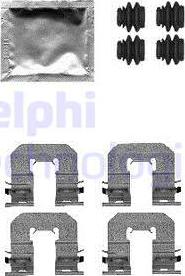 Delphi LX0605 - Комплектуючі, колодки дискового гальма avtolavka.club