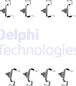 Delphi LX0615 - Комплектуючі, колодки дискового гальма avtolavka.club
