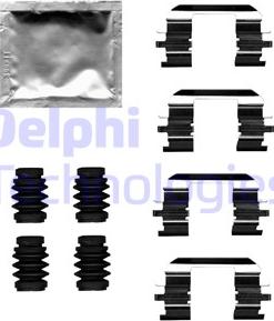 Delphi LX0686 - Комплектуючі, колодки дискового гальма avtolavka.club