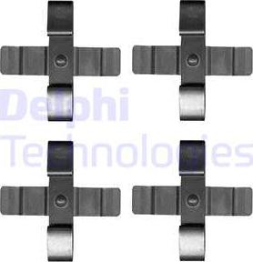 Delphi LX0625 - Комплектуючі, колодки дискового гальма avtolavka.club