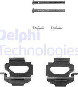 Delphi LX0149 - Комплектуючі, колодки дискового гальма avtolavka.club