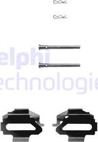Delphi LX0162 - Комплектуючі, колодки дискового гальма avtolavka.club
