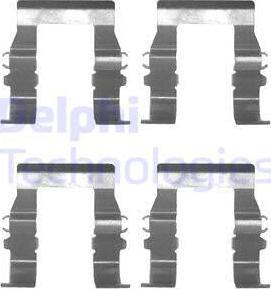 Delphi LX0171 - Комплектуючі, колодки дискового гальма avtolavka.club