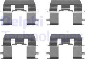 Delphi LX0368 - Комплектуючі, колодки дискового гальма avtolavka.club