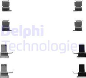 Delphi LX0259 - Комплектуючі, колодки дискового гальма avtolavka.club