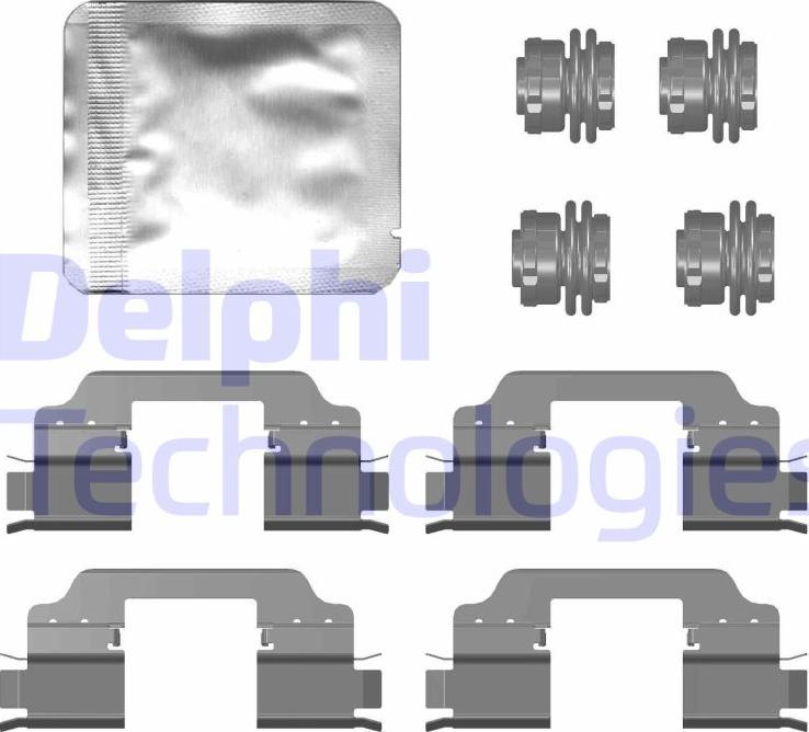 Delphi LX0759 - Комплектуючі, колодки дискового гальма avtolavka.club