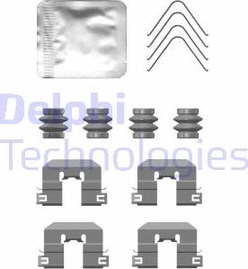 Delphi LX0764 - Комплектуючі, колодки дискового гальма avtolavka.club