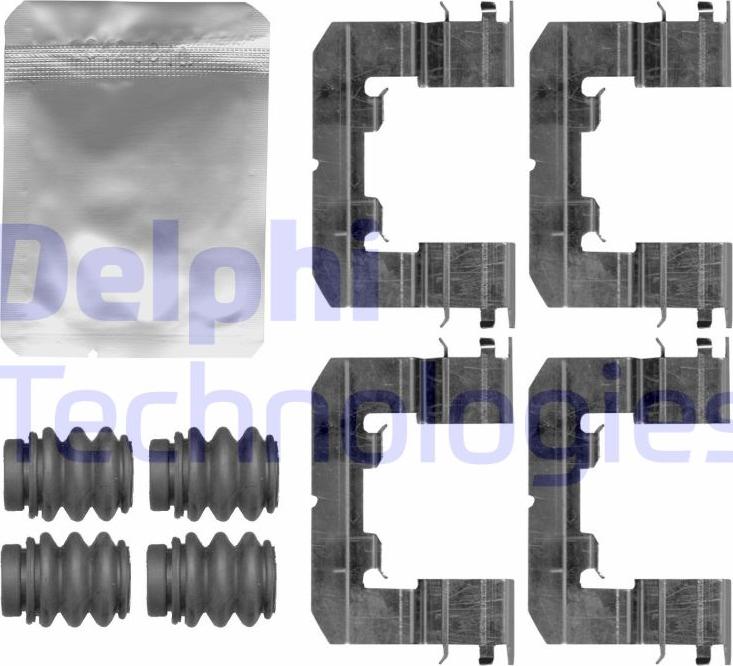 Delphi LX0766 - Комплектуючі, колодки дискового гальма avtolavka.club