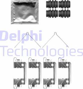 Delphi LX0762 - Комплектуючі, колодки дискового гальма avtolavka.club