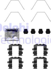 Delphi LX0705 - Комплектуючі, колодки дискового гальма avtolavka.club