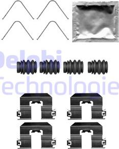 Delphi LX0706 - Комплектуючі, колодки дискового гальма avtolavka.club