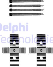 Delphi LX0702 - Комплектуючі, колодки дискового гальма avtolavka.club