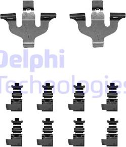 Delphi LX0714 - Комплектуючі, колодки дискового гальма avtolavka.club