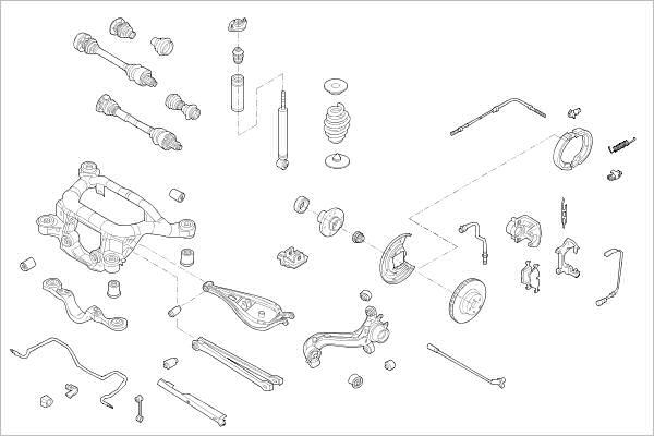 Delphi OE-BMW-000014923-R - Підвіска колеса avtolavka.club